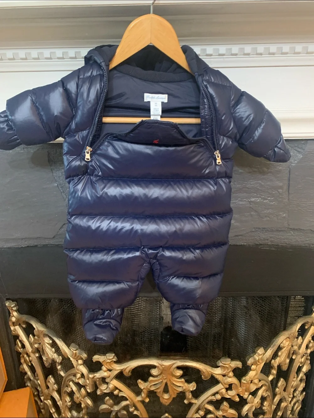 Ralph Lauren Navy Infant Puffer Jacket